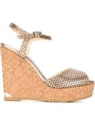 Jimmy Choo Perla Sandals, Women's, Size: 39, Nude/neutrals, Leather/rubber