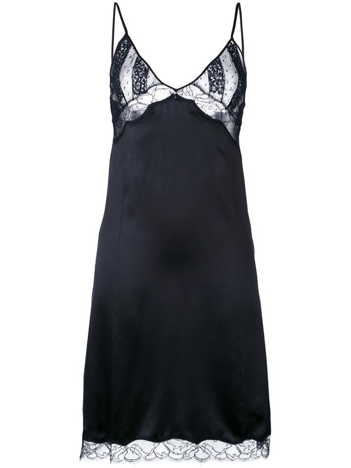 Nina Ricci - Sheer Detail Mini Dress - Women - Acetate - 36, Blue, Acetate