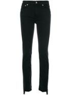 Dondup High Low Cut Hem Skinny Jeans - Black