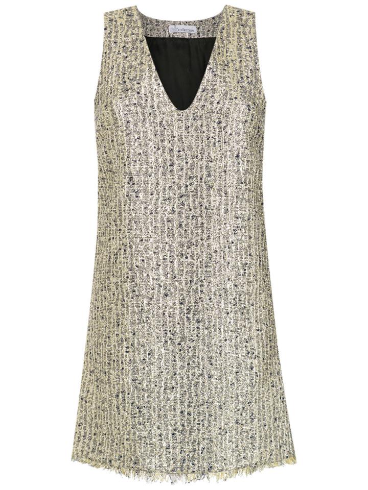 Nk Jacquard Dress - Yellow & Orange