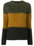 Roberto Collina Colour-block Jumper - Green