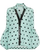 Silvia Tcherassi Blythe Polka-dot Print Blouse - Blue