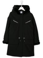Givenchy Kids Teen Embroidered Duffle Coat - Black
