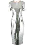 Diane Von Furstenberg - Sequin Dress - Women - Nylon/polyester/spandex/elastane - 8, Women's, Grey, Nylon/polyester/spandex/elastane