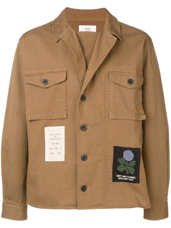 Kent & Curwen Patchwork Shirt Jacket - Brown
