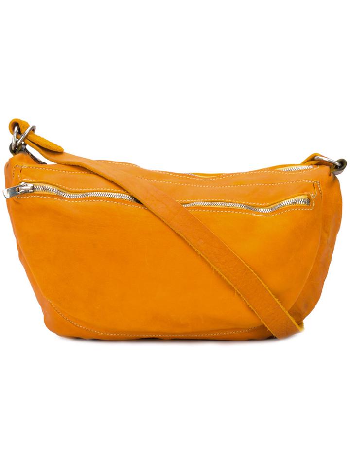 Guidi Zip Messenger Bag - Yellow & Orange