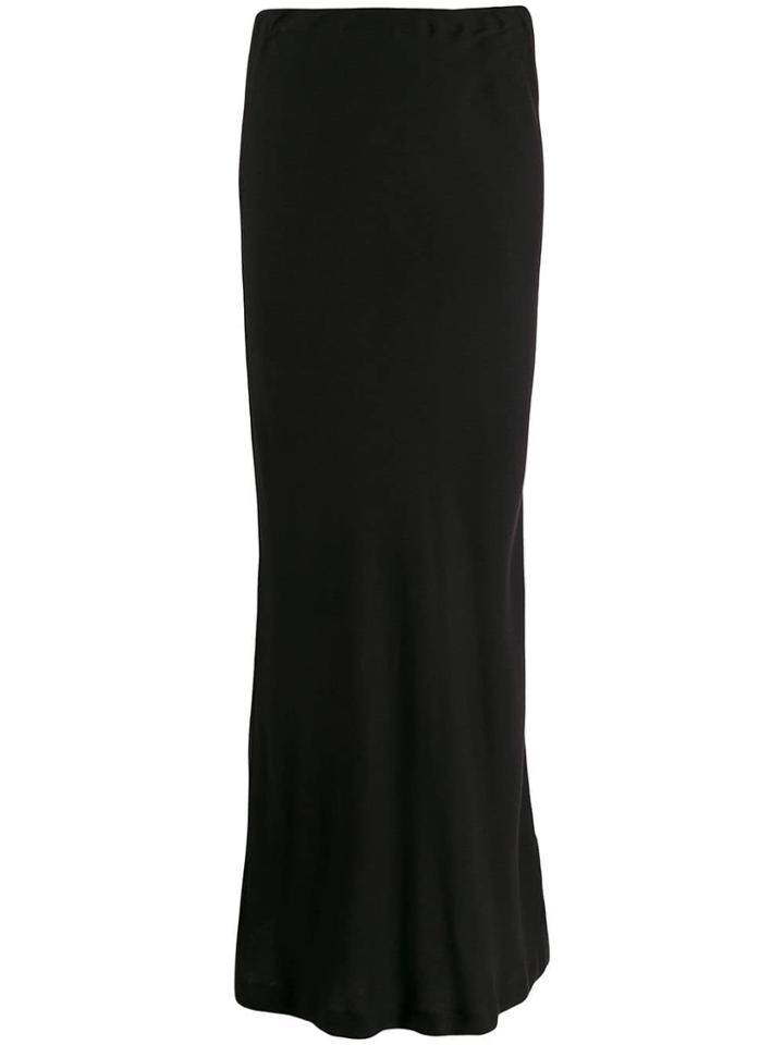 Ann Demeulemeester Infinity Plisse Border Skirt - Black