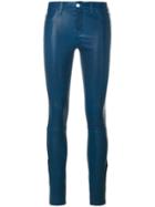J Brand Mid-rise Skinny Trousers - Blue
