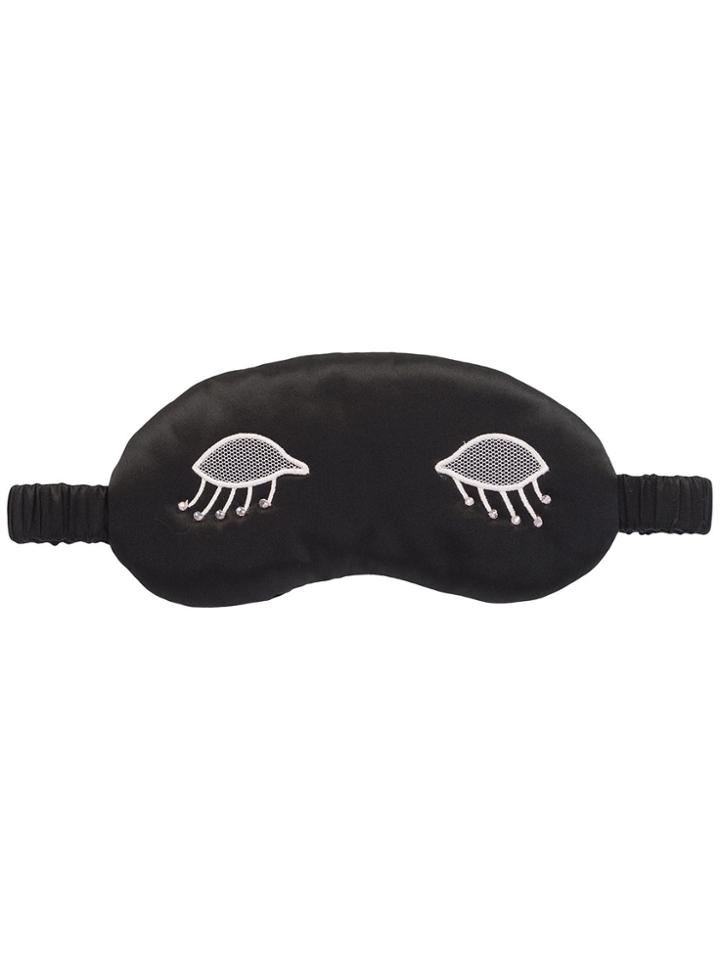 Morgan Lane Lacey Lids Sleeping Mask - Black