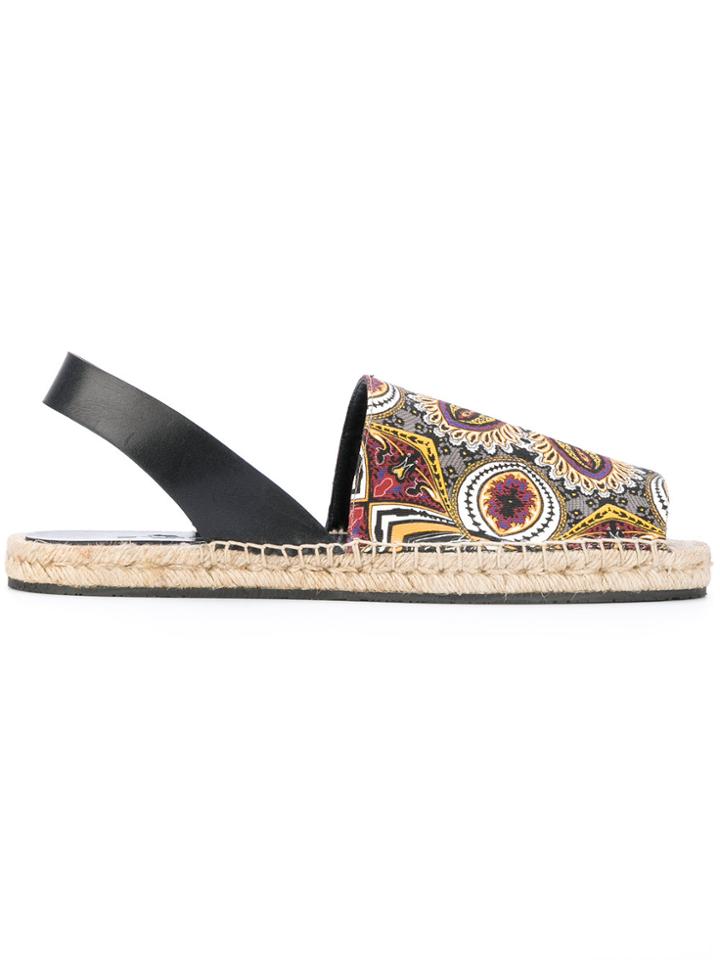Etro Printed Espadrille Sandals - Multicolour