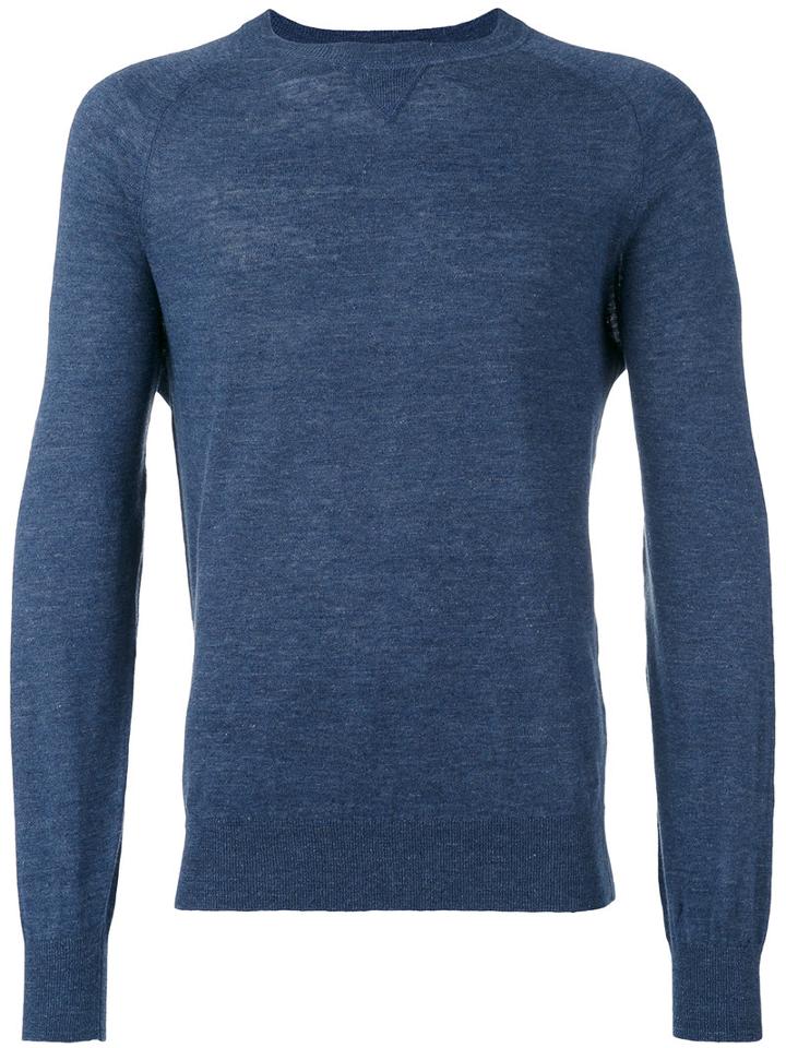 Classic Sweatshirt - Men - Cotton/linen/flax - 54, Blue, Cotton/linen/flax, Brunello Cucinelli