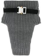 1017 Alyx 9sm Safety-buckle Knitted Scarf - Grey