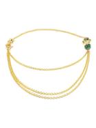 Daniela Villegas 18k Yellow Gold Sapphire & Emerald Khepri Bracelet, Women's, Pink/purple