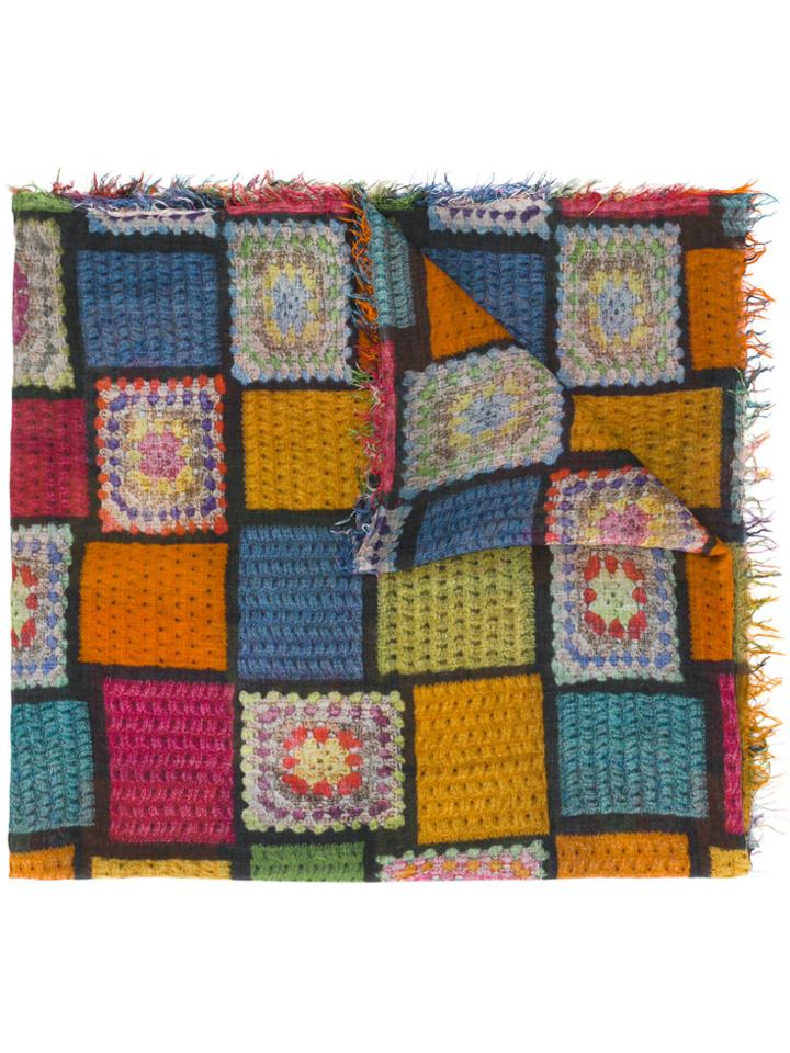Faliero Sarti Patchwork Print Scarf - Multicolour