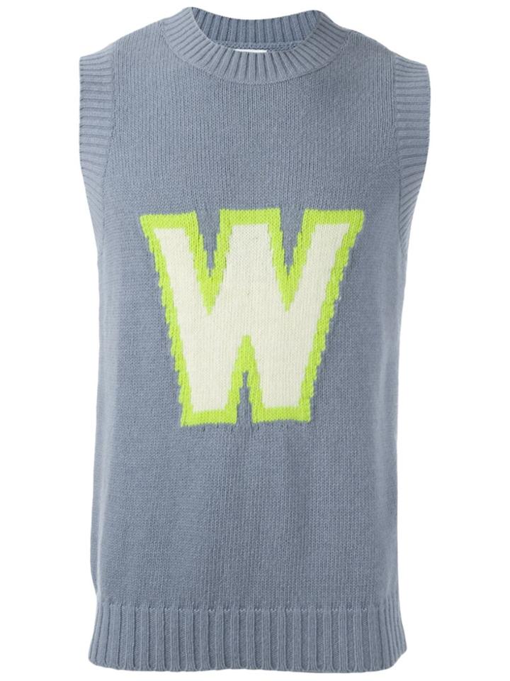 Walter Van Beirendonck Vintage Sleeveless Knitted Jumper - Blue