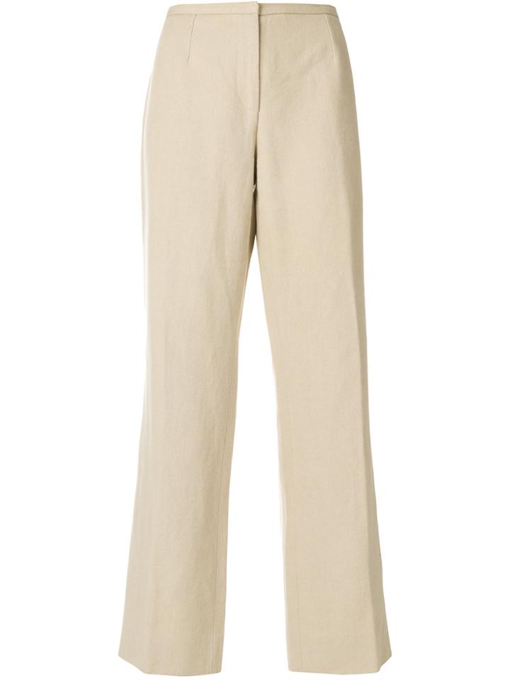 Dolce & Gabbana Vintage Wide Leg Trousers - Nude & Neutrals