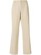 Dolce & Gabbana Vintage Wide Leg Trousers - Nude & Neutrals