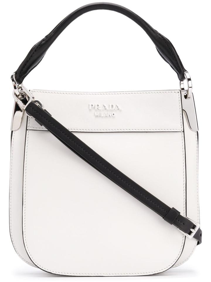 Prada Front Logo Messenger Bag - White