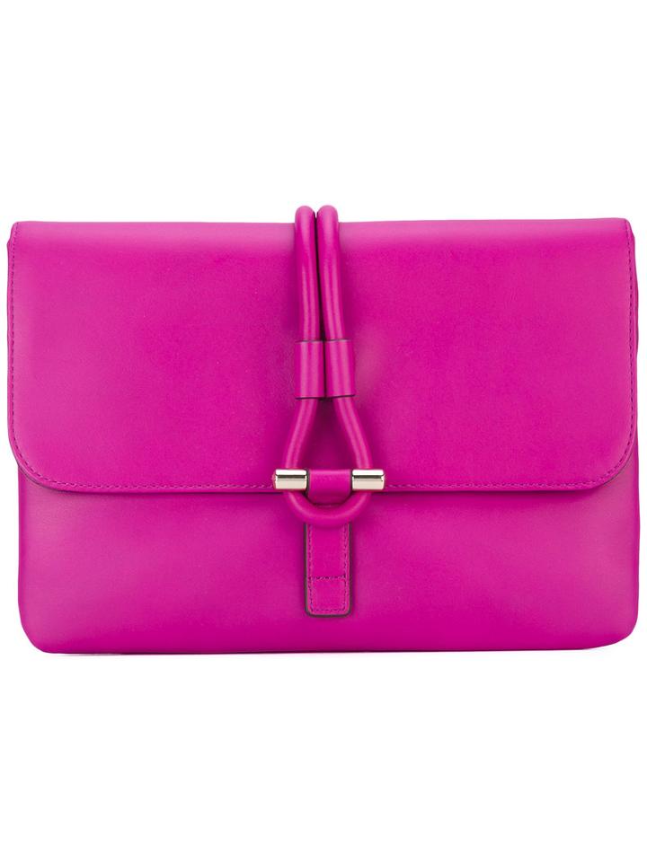 Tila March - Romy Clutch - Women - Leather - One Size, Pink/purple, Leather