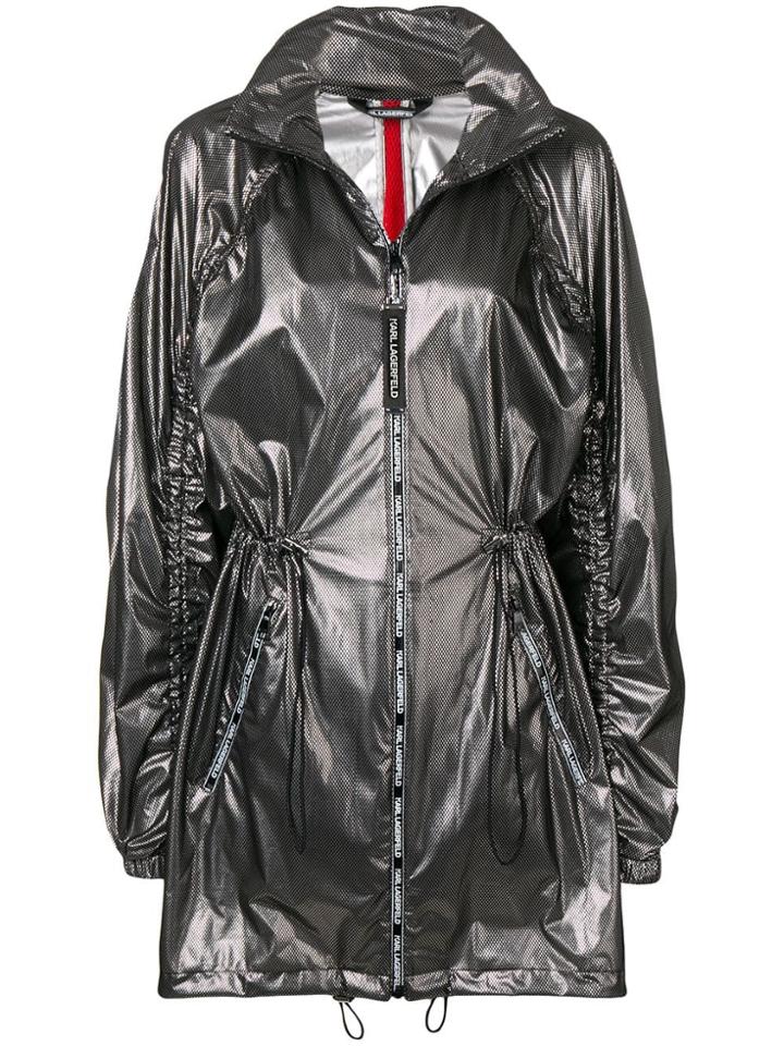 Karl Lagerfeld Zip-up Anorak - Black