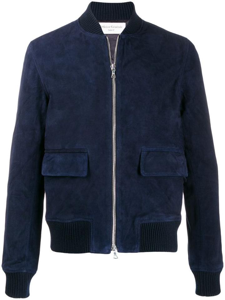 Officine Generale Floyd Bomber Jacket - Blue