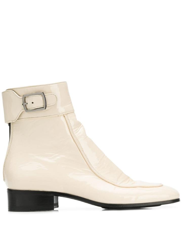 Saint Laurent Miles 30 Boots - Neutrals