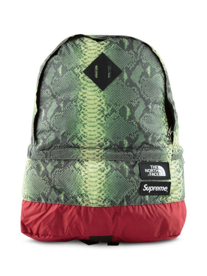 Supreme Tnf Snakeskin Lightweight Day Backpack - Green