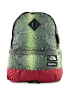 Supreme Tnf Snakeskin Lightweight Day Backpack - Green