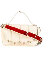 Marco De Vincenzo Velvet Strap Shoulder Bag, Women's, Nude/neutrals