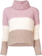 Apiece Apart Cropped Turtleneck Sweater - Multicolour