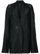 Neith Nyer Ottoman Slashed Shoulder Jacket - Black