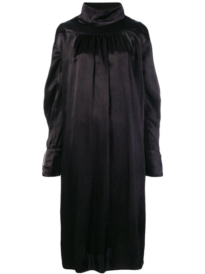 Atelier Bâba Handwoven Overdyed Midi Dress - Black