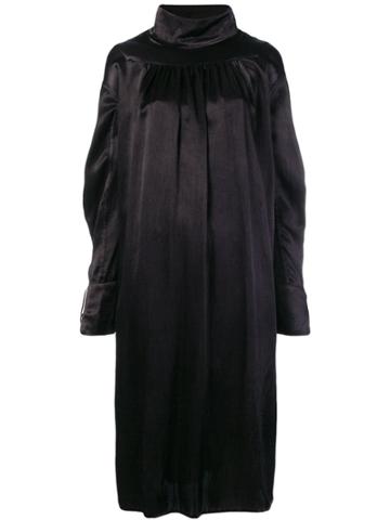 Atelier Bâba Handwoven Overdyed Midi Dress - Black