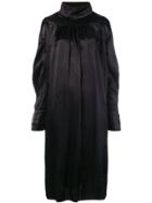 Atelier Bâba Handwoven Overdyed Midi Dress - Black