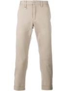 Sophnet. Cropped Chino Trousers, Men's, Size: Small, Nude/neutrals, Cotton/polyurethane