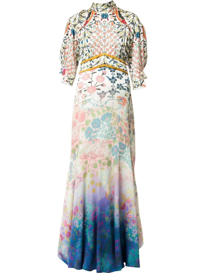 Peter Pilotto Gradient Effect Long Dress - White