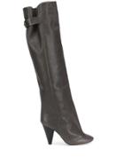 Isabel Marant Lacine Over-the-knee Heeled Boots - Grey