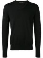 Skull Insert Jumper - Men - Wool - L, Black, Wool, Alexander Mcqueen