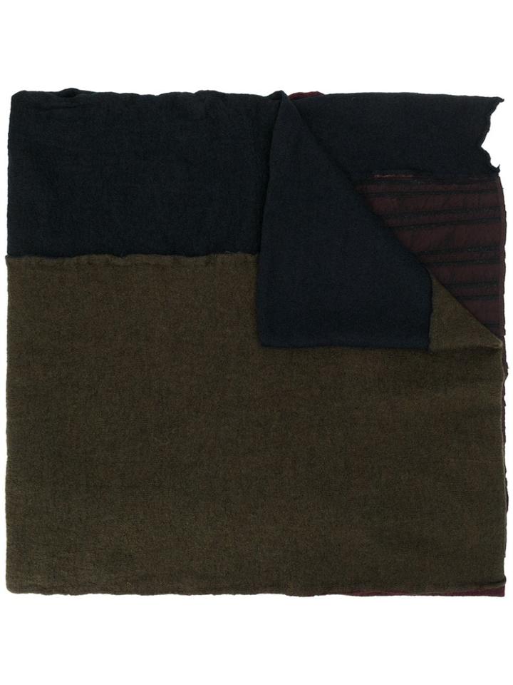 Rundholz Black Label Stripe Detailed Scarf - Blue