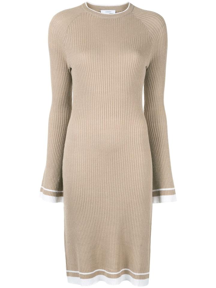 Venroy Knitted Dress - Brown
