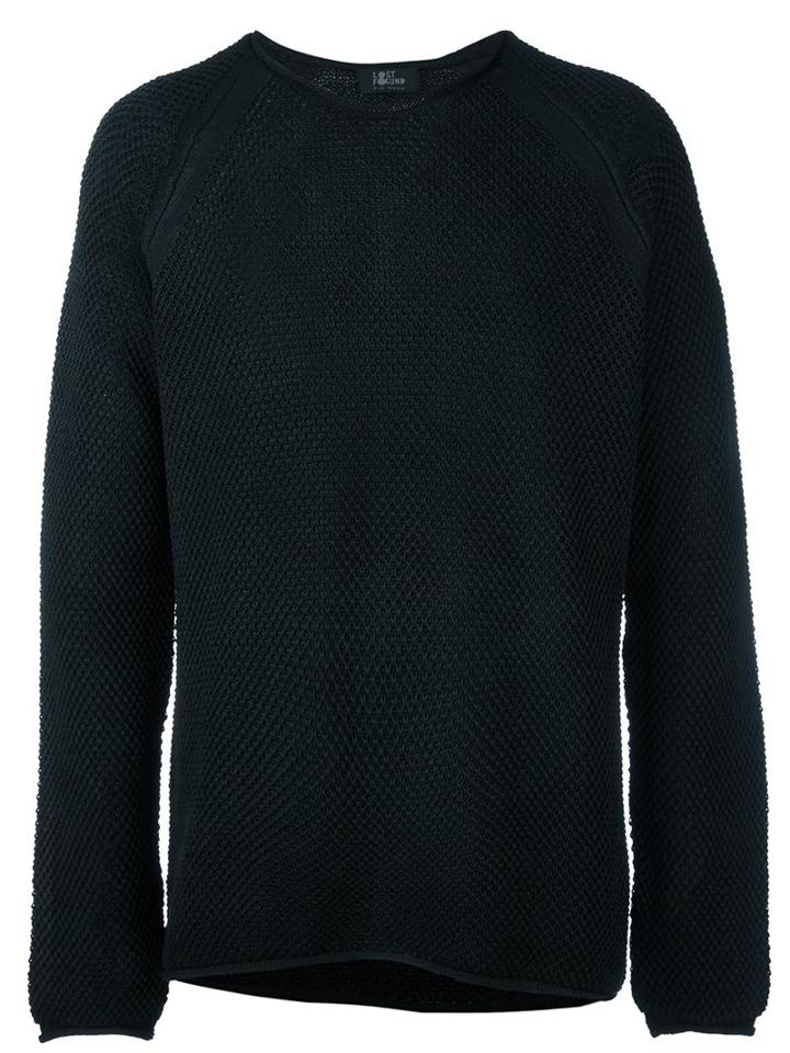 Lost & Found Ria Dunn Knit Jumper, Men's, Size: Small, Black, Cotton