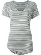 Majestic Filatures Striped V-neck Top