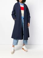 Romeo Gigli Pre-owned Oversizedd Parka Coat - Blue