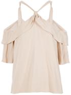 Olympiah Could Shoulder Blouse - Neutrals