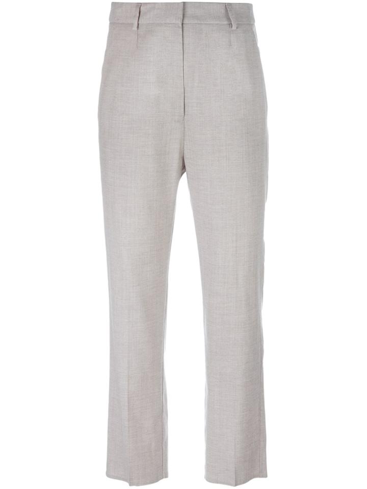 Mm6 Maison Margiela Straight-leg Trousers - Nude & Neutrals