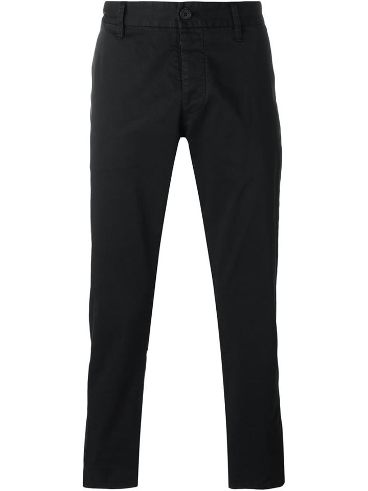 Armani Jeans Tapered Trousers, Men's, Size: 54, Blue, Cotton/spandex/elastane