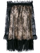 Alexander Mcqueen - Off The Shoulder Lace Dress - Women - Silk/cotton/polyamide - 44, Black, Silk/cotton/polyamide