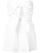 Derek Lam Strapless Corset Top With Knot Detail - Nude & Neutrals
