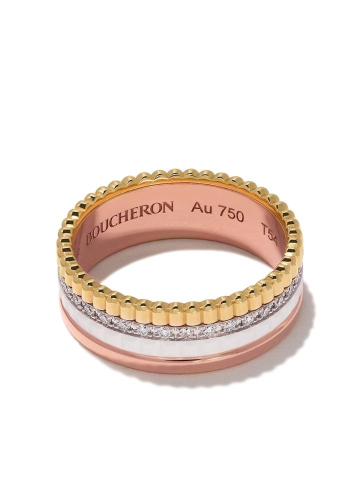 Boucheron Quatre White Version Small Ring - 3g