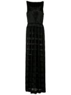 À La Garçonne Pleated Gown - Black